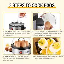Big Boss EggGenie Electric Egg Cooker 7 Hard Boiled, w/ Egg
